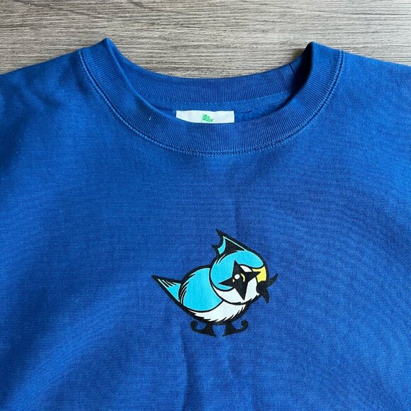 Blue Titmouse Stuff Titmouse Inc Graphic Print Heavyweight Sweatshirt Size XL - Picture 2 of 7